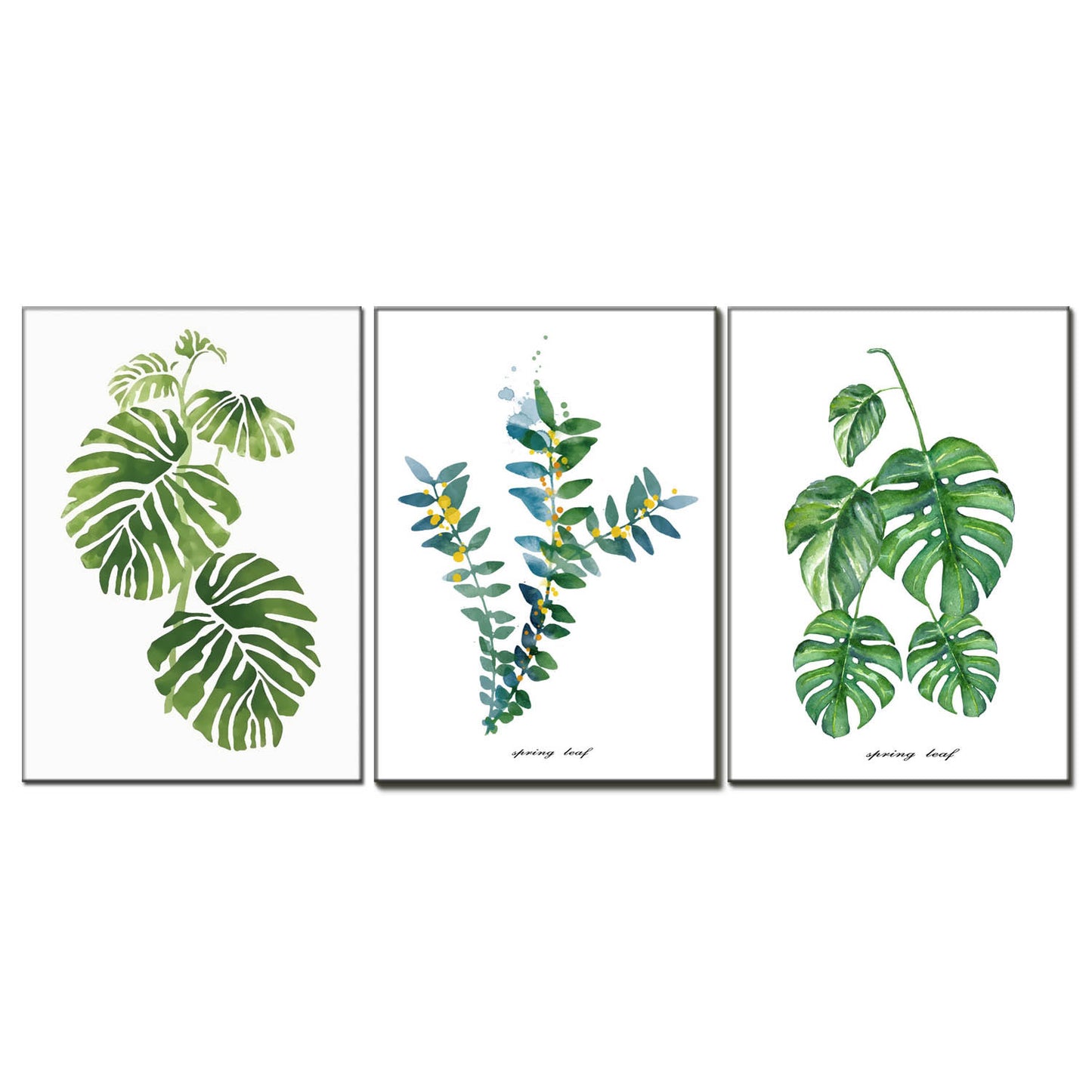 Canvas Painting, Spray Painting, Green Plants, Set Painting, Decoration Painting, Apartment Hotel With Painting, Oil Painting