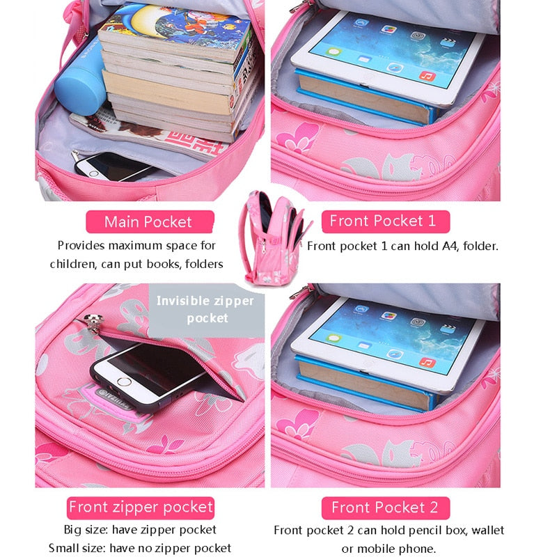 Floral Girls Backpacks School Bags For Girls Set children school bags Children's Backpack Kids Backpacks school backpack