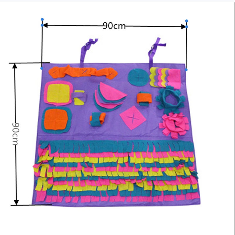 Dog Sniffing Training Mat Round Washable Blanket Pet Stress Training Relieving Nosework Mat Dog Product Supplies