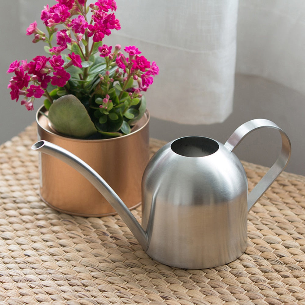 Stainless Steel Watering Pot For Flower Waterers Bottle Watering Sprinkler Portable Household Potted Plant Waterer Garden Tool