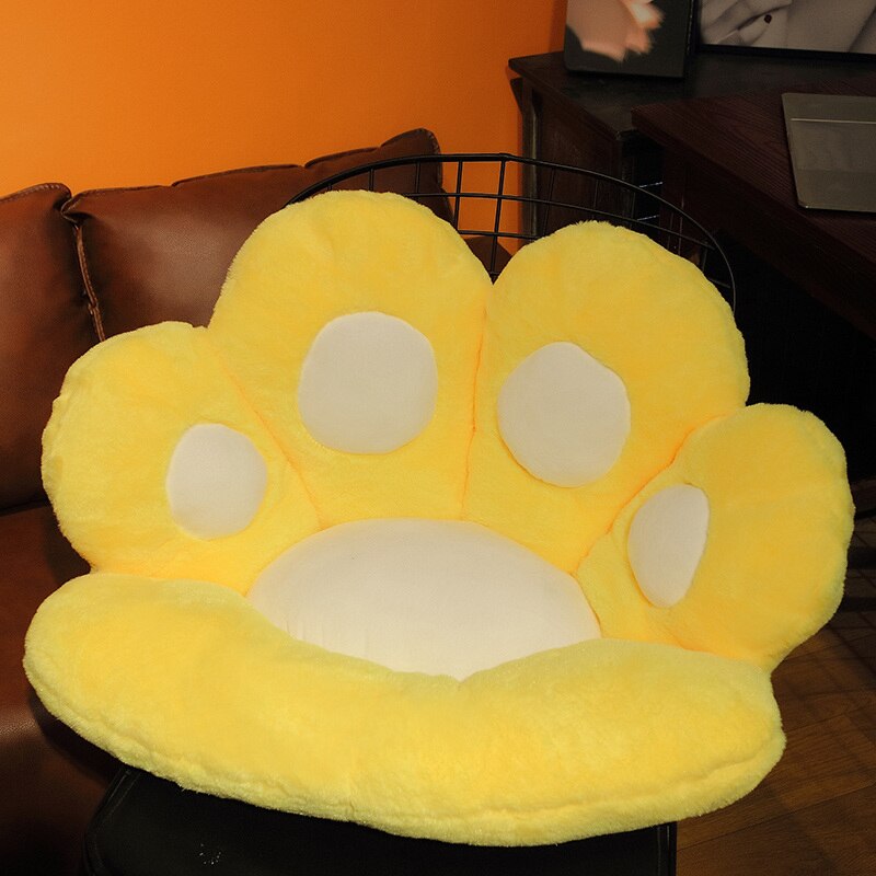 Kawaii Cat Paw Seat Cushion Squishy Giant Stuffed Plush Soft Sofa Indoor Home Chair Decor Pillow Cute Birthday Gift For Girls