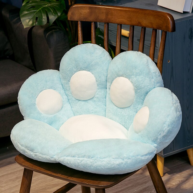 Kawaii Cat Paw Seat Cushion Squishy Giant Stuffed Plush Soft Sofa Indoor Home Chair Decor Pillow Cute Birthday Gift For Girls