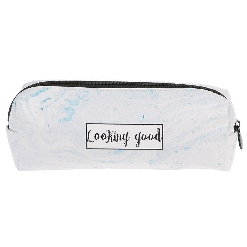 Marble Pencil Case Stationery School Supplies Storage Pencil Cases School Tools