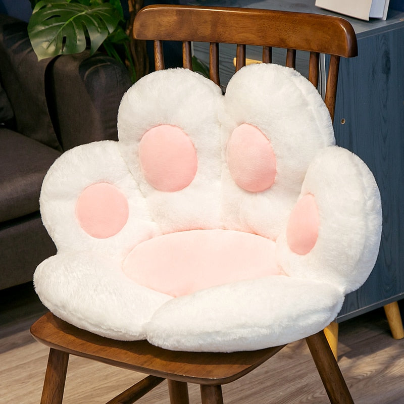 Kawaii Cat Paw Seat Cushion Squishy Giant Stuffed Plush Soft Sofa Indoor Home Chair Decor Pillow Cute Birthday Gift For Girls