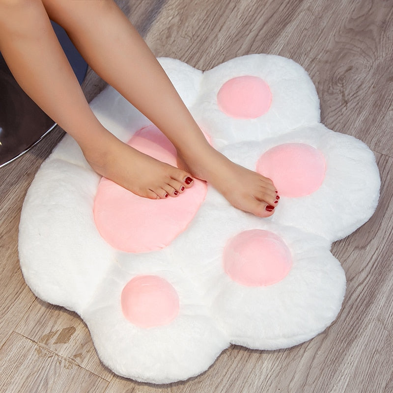 Kawaii Cat Paw Seat Cushion Squishy Giant Stuffed Plush Soft Sofa Indoor Home Chair Decor Pillow Cute Birthday Gift For Girls