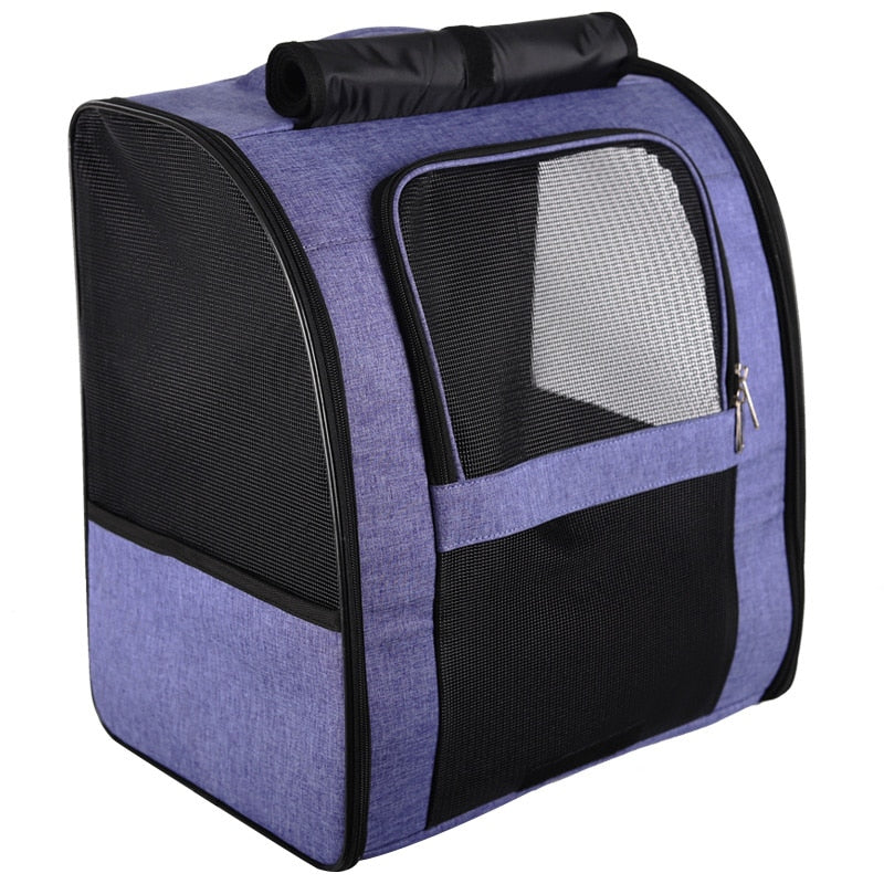 Pet Carrier Bag Cat Bag Pets Backpack Outgoing Carry Cats Double Shoulder Bag Travel Breathable Puppy Bags Carriers Supplies