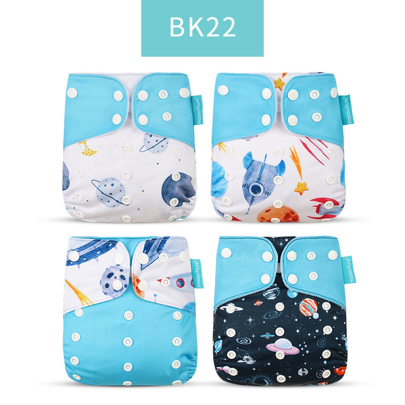 Baby Nappy 4Pcs/Set Diaper Cover Waterproof&Reusable Cloth Diaper