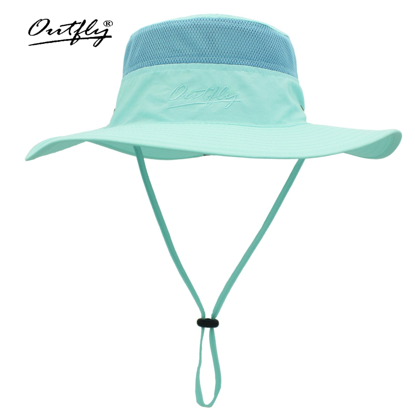 Summer Boonie Bucket Hats For men's Fisherman Widthwise Brim Sunhat Fishing Breathable Mesh Quick-drying Fabric Big hat