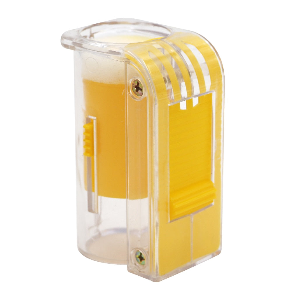 1PCS Rearing Queen Bee Marking Catcher Plastic Handed Marker Bottle Plunger Plush Beekeeper Tool Garden Bee Tools