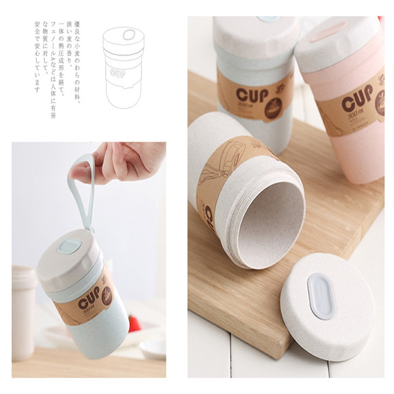 300ml Soup Box Sealed Leakproof Kids Lunchbox Eco-Friendly Round Food Container Meal Prep Bento Box Microwavable Lunch Boxes Hot