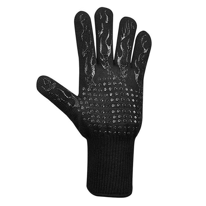 BBQ Gloves High Temperature Resistance Oven Mitts 500 800 Degrees Fireproof Barbecue Heat Insulation Microwave Oven Gloves