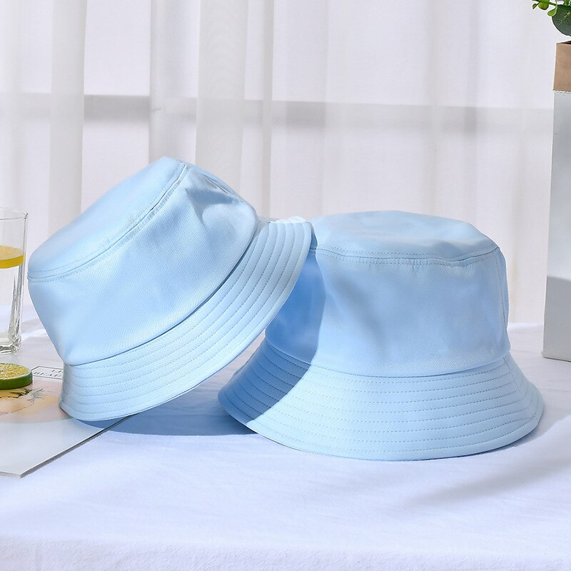 Women Hat Solid Artificial Fur Warm Female Cap Faux Fur Winter Bucket Hat for Women Outdoor Sunscreen Sun Hat Panama Lady Cap