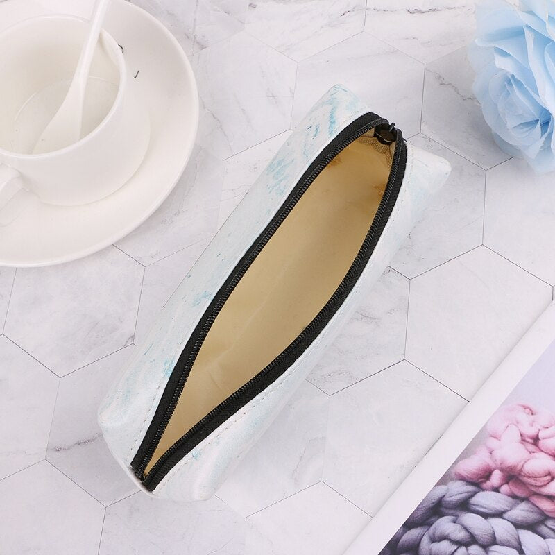 Marble Pencil Case Stationery School Supplies Storage Pencil Cases School Tools