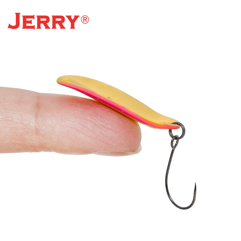 Jerry Mang Trout Area Fishing Lure Lrf Artificial Single Hook Wobbler Spinning Baits 3.1g Spoon For Trout Bass Pesca Tackle