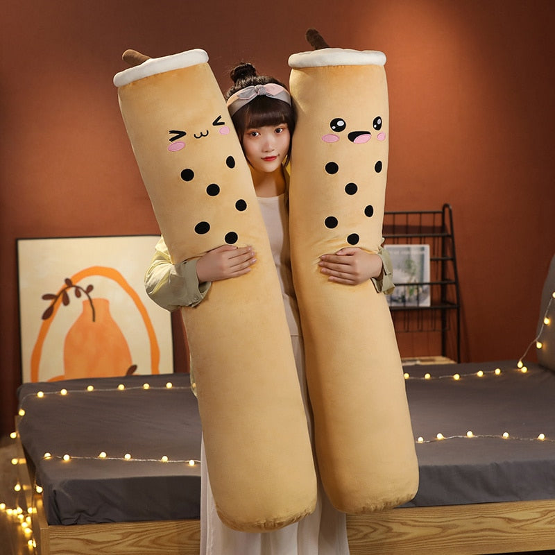 100/130/150cm Cute Bubble Tea Cup Plush Toy