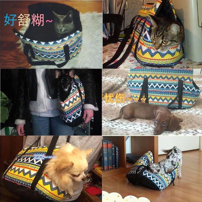 Soft Pet Small Dogs Carrier Bag Dog Backpack Puppy Pet Cat Shoulder Bags Outdoor Travel Slings For Chihuahua Pet cat Products