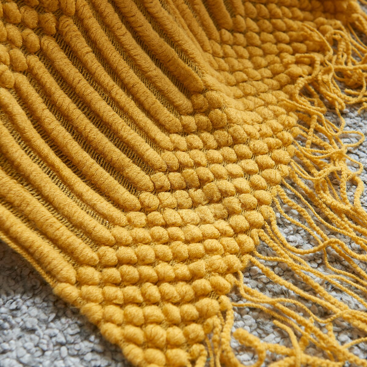 Nordic Knitted Blanket Bed Sofa Throw Blanket With Tassels Solid Colour Leisure Shawl Blanket Travel Air Conditioning Blankets