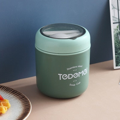 710ML Stainless Steel Lunch Box Drinking Cup With Spoon Food Thermal Jar Insulated Soup Thermos Containers Thermische lunchbox