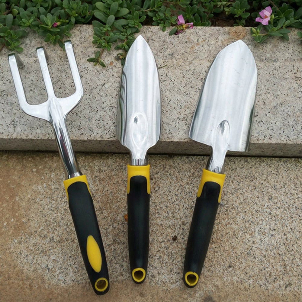 AIVY Garden Tool Aluminum Gardening Hand Tools - Garden Trowel - Hand Shovel - Tilling Hand Rake