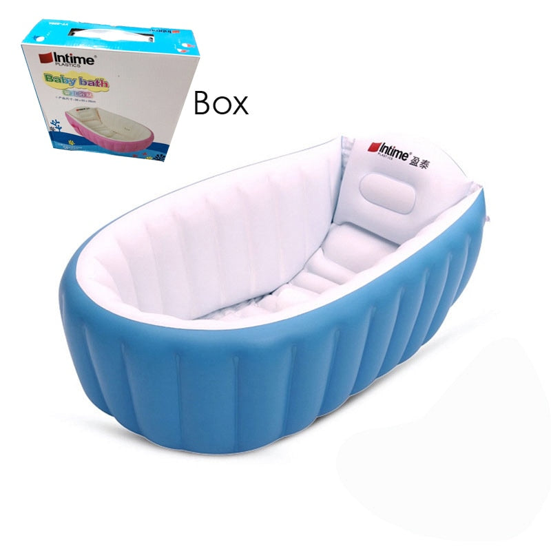Baby Inflatable Bath Tub PVC Tubs Shower Set Portable Children 's Household Small Supplies Newborn Products