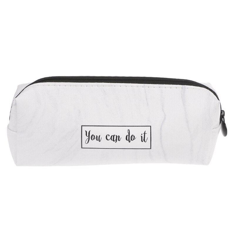 Marble Pencil Case Stationery School Supplies Storage Pencil Cases School Tools