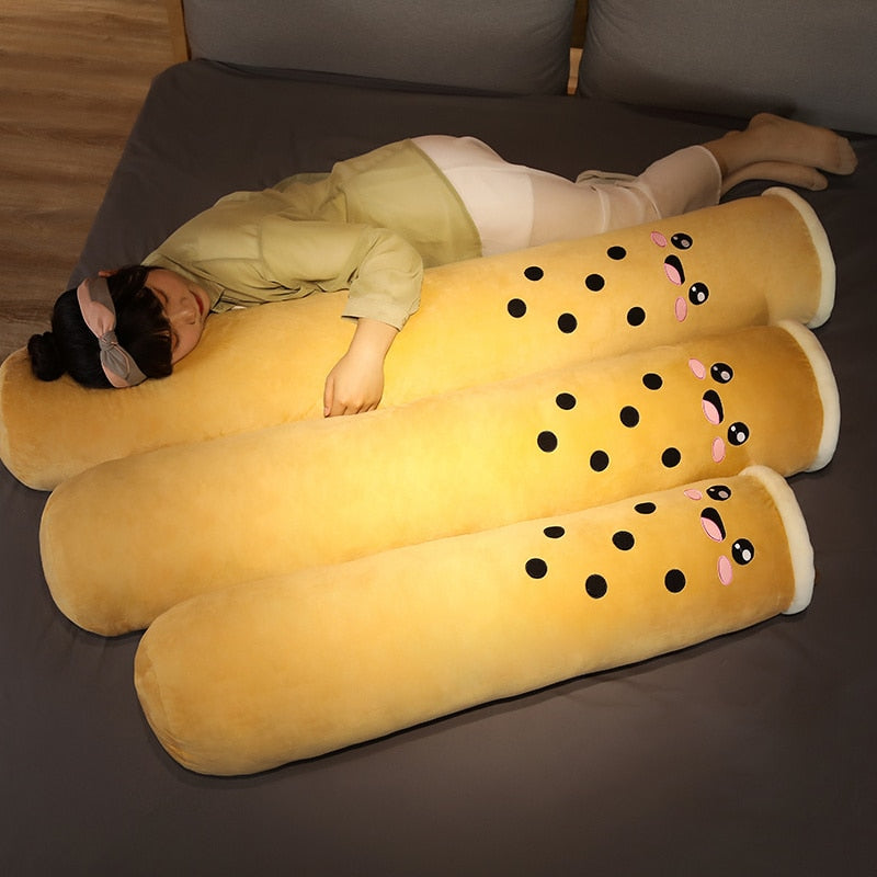 100/130/150cm Cute Bubble Tea Cup Plush Toy