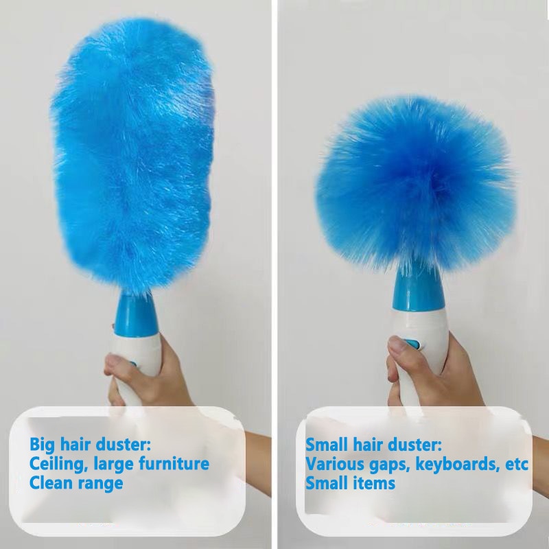 Rechargeable Electric Spin Feather Duster Brush Removal Adjustable Cleaning Brush 360° Dust Cleaner Household Cleaning Tool