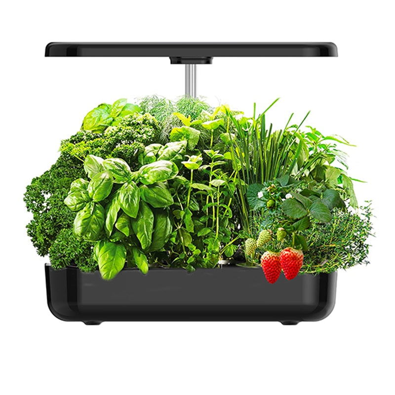 Hydroponics Growing System 12 Pods Indoor Herb Garden Starter Kit with LED Grow Light Smart Germination Kit Garden Planter