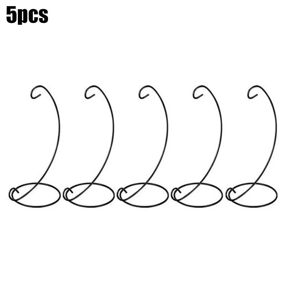 5/10pcs Iron Stand Christmas Hanging Bauble Holder Stand Hanger Tree Plant Light Xmas Gift Iron Holder Flower Basket