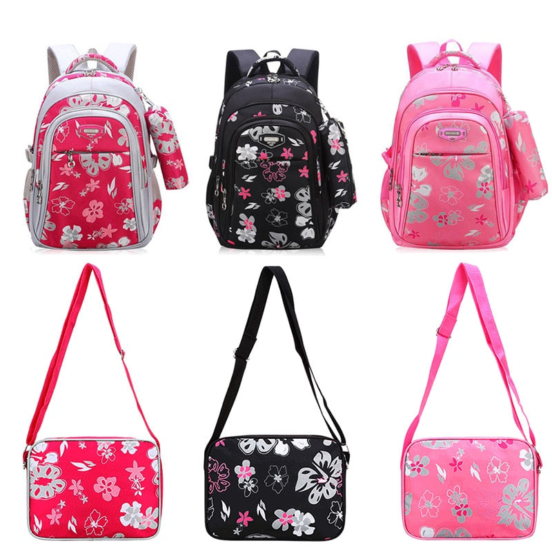 Floral Girls Backpacks School Bags For Girls Set children school bags Children's Backpack Kids Backpacks school backpack