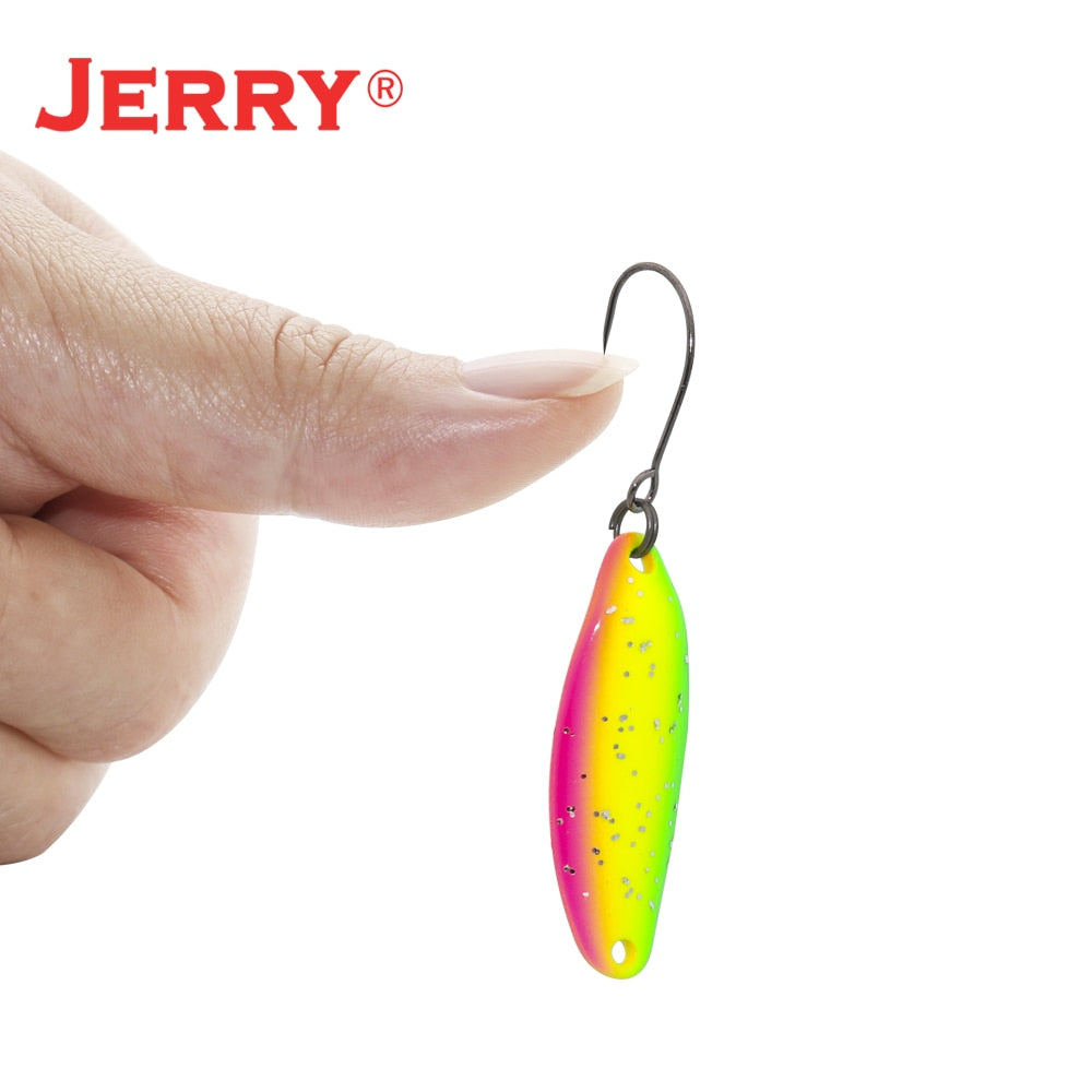 Jerry Mang Trout Area Fishing Lure Lrf Artificial Single Hook Wobbler Spinning Baits 3.1g Spoon For Trout Bass Pesca Tackle