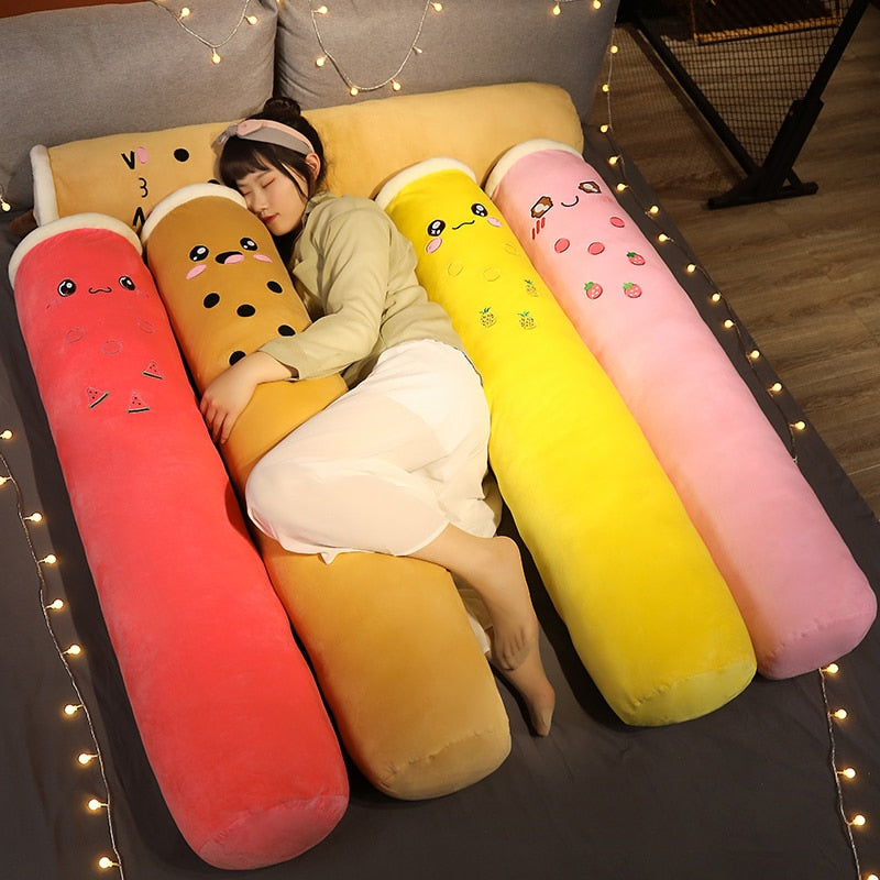 100/130/150cm Cute Bubble Tea Cup Plush Toy