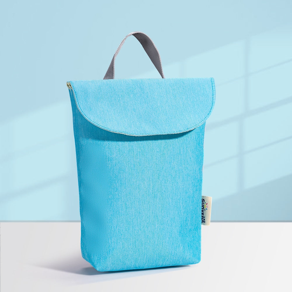 Sunveno Baby Diaper Bag Organizer Reusable Waterproof Wet/Dry Cloth Bag