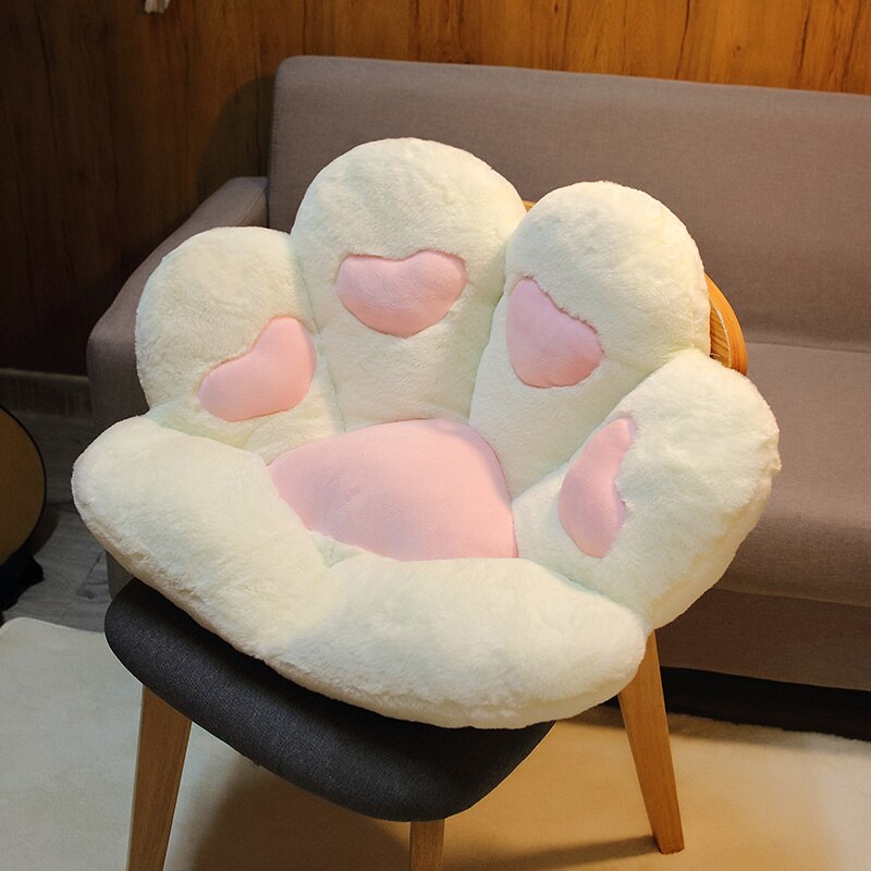 Kawaii Cat Paw Seat Cushion Squishy Giant Stuffed Plush Soft Sofa Indoor Home Chair Decor Pillow Cute Birthday Gift For Girls