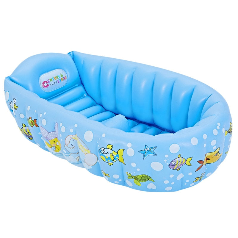 Baby Inflatable Bath Tub PVC Tubs Shower Set Portable Children 's Household Small Supplies Newborn Products