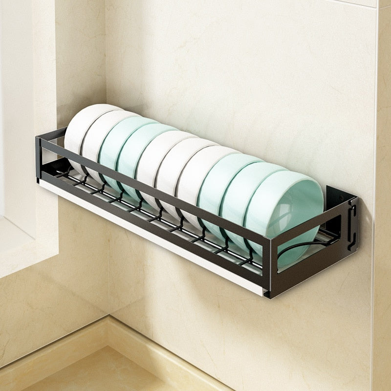 New Kitchen Organizer Storage Wall-Mount Spice Rack Stainless Steel Shelves
