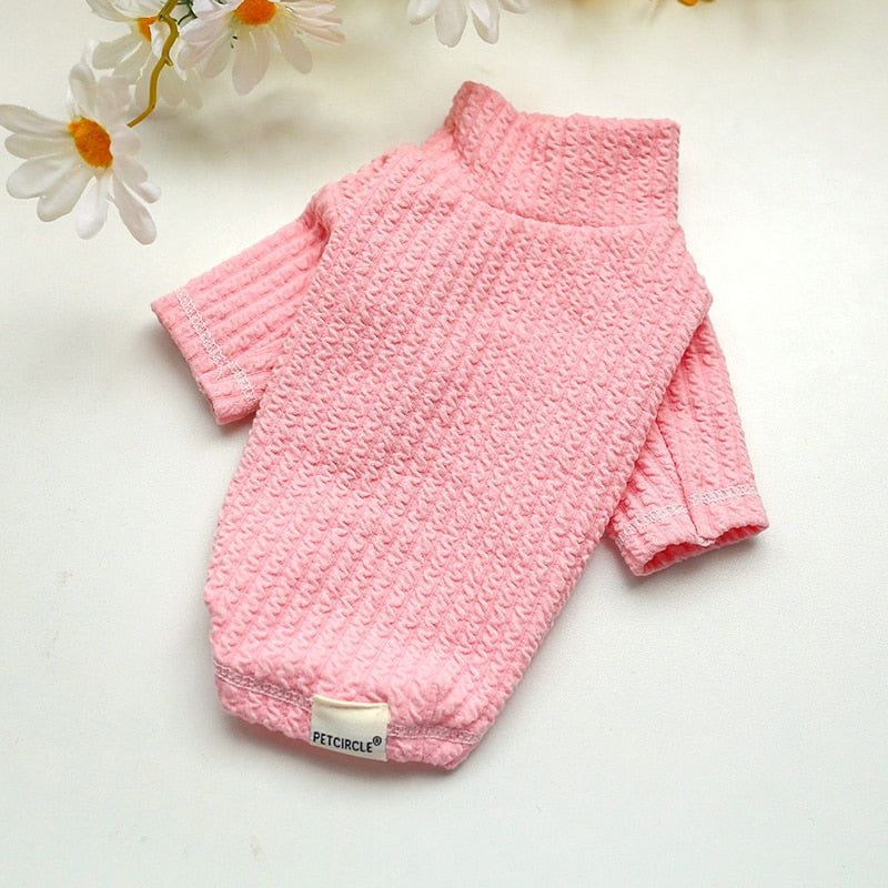 PETCIRCLE Dog Puppy Clothes Wavy Crew Neck Shirt Fit Small Dog Pet Cat All seasons Pet Cute Costume Dog Clothes Dog Cozy Shirt
