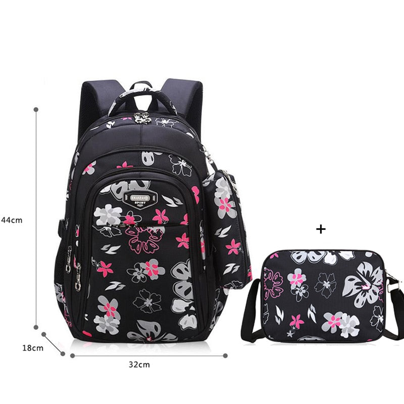 Floral Girls Backpacks School Bags For Girls Set children school bags Children's Backpack Kids Backpacks school backpack