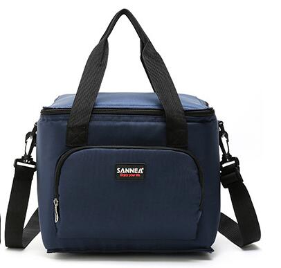 New Oxford Double Layer Cooler Lunch Bag Printed Insulated Thermal Food Picnic Handbag Portable Shoulder Lunch Box Tote