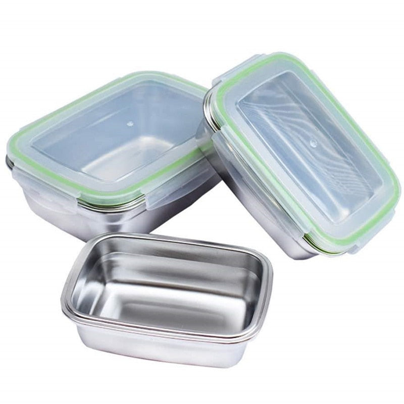 Goldbaking Stainless Steel Lunch Containers Food Preservation Leak Proof Food Storage Container Bento Box