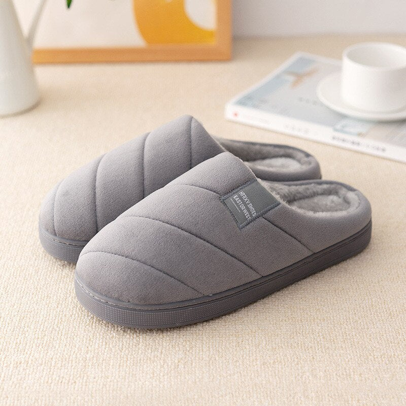 Lovers Indoor Slippers Warm Plush Soft Bottom Women & Men