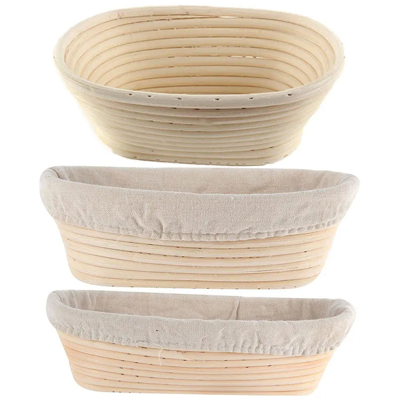 Oval Dough Banneton Brotform Dougn Rattan Bread Proofing Baskets Rattan Wicker Fermentation Sourdough Basket 18 Sizes