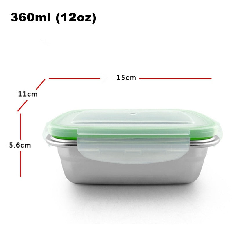 Goldbaking Stainless Steel Lunch Containers Food Preservation Leak Proof Food Storage Container Bento Box
