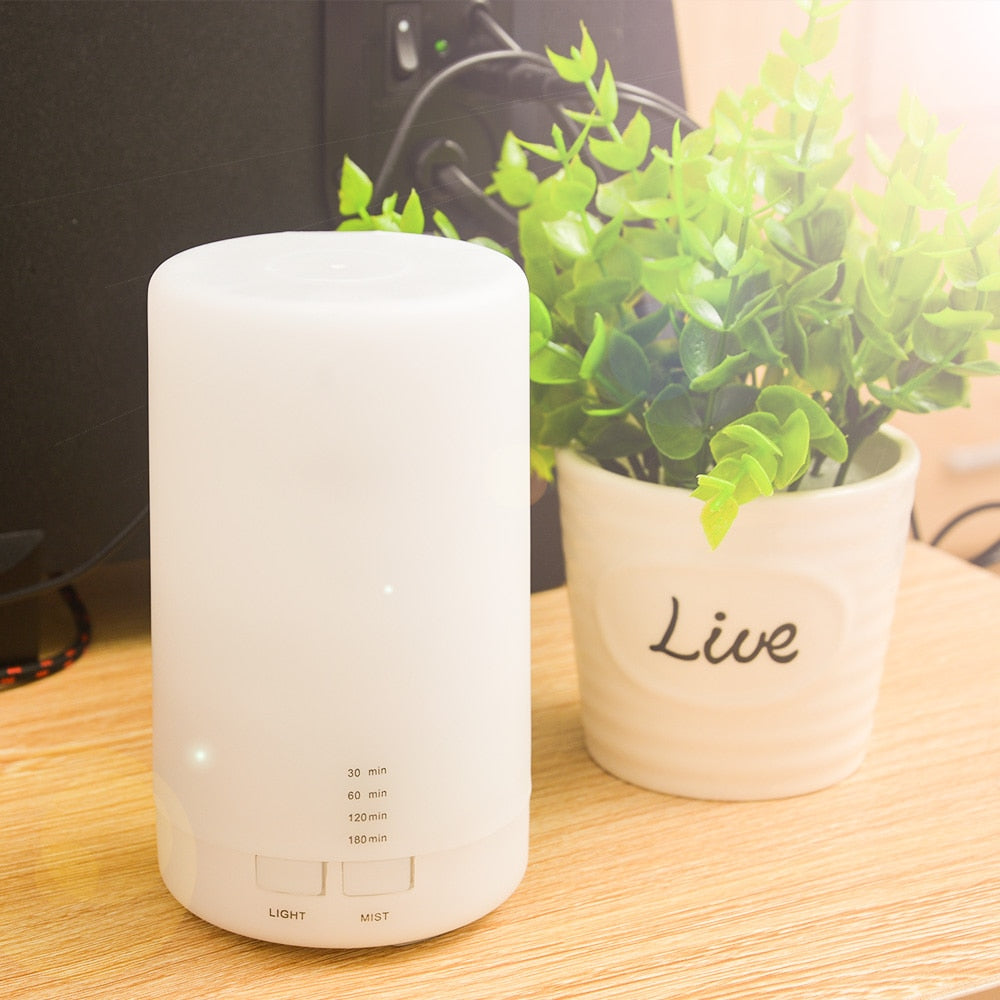 USB Humidifier Ultrasonic Aroma Diffuser Essential Oil Electric Air Purifier Difusor Grain Lamp Aromatherapy For Office Or Home