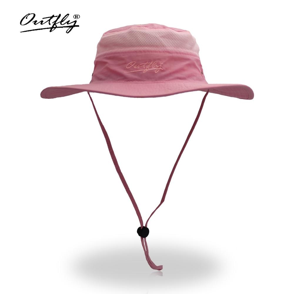 Summer Boonie Bucket Hats For men's Fisherman Widthwise Brim Sunhat Fishing Breathable Mesh Quick-drying Fabric Big hat