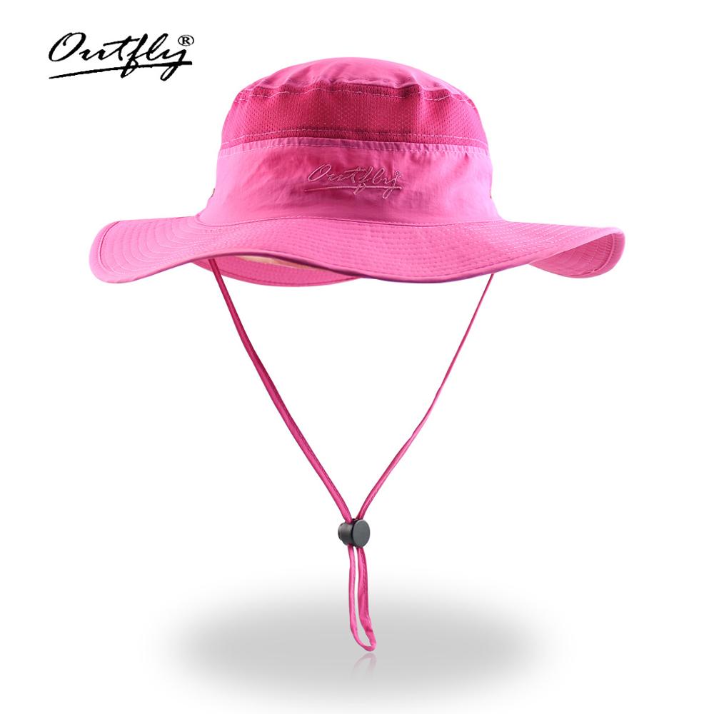 Summer Boonie Bucket Hats For men's Fisherman Widthwise Brim Sunhat Fishing Breathable Mesh Quick-drying Fabric Big hat