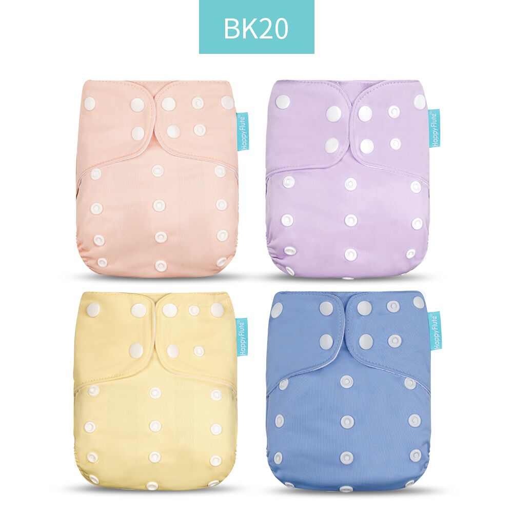 Baby Nappy 4Pcs/Set Diaper Cover Waterproof&Reusable Cloth Diaper