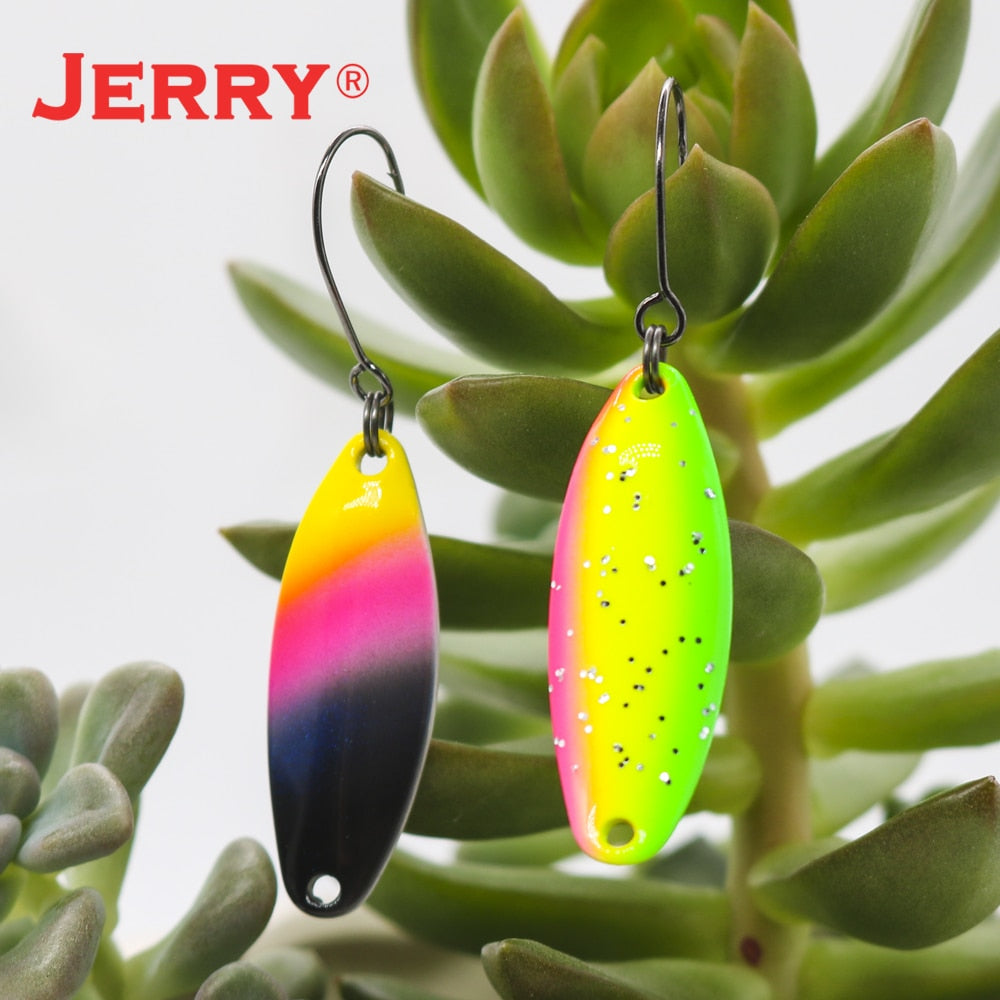 Jerry Mang Trout Area Fishing Lure Lrf Artificial Single Hook Wobbler Spinning Baits 3.1g Spoon For Trout Bass Pesca Tackle
