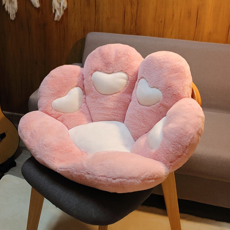 Kawaii Cat Paw Seat Cushion Squishy Giant Stuffed Plush Soft Sofa Indoor Home Chair Decor Pillow Cute Birthday Gift For Girls