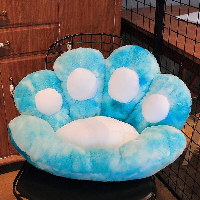 Kawaii Cat Paw Seat Cushion Squishy Giant Stuffed Plush Soft Sofa Indoor Home Chair Decor Pillow Cute Birthday Gift For Girls